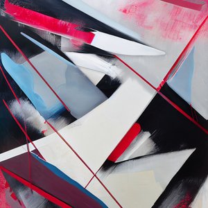 Abstract Splash Creative Expression in Brushstrokes, canvas art prints on demand von F. Abderrahim
