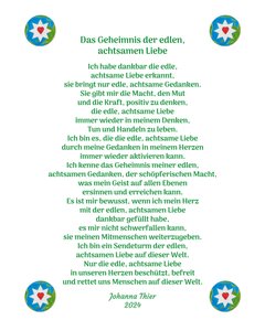 Das Geheimnis der edlen, achtsamen Liebe von Johanna Thier