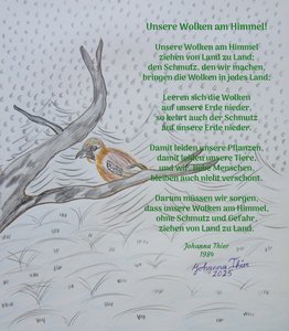 Unsere Wolken am Himmel von Johanna Thier