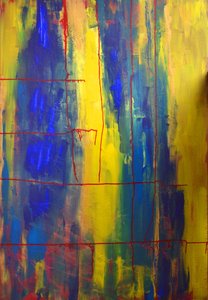 Blau, Gelb von Alexandra Gertrud Maria Marx