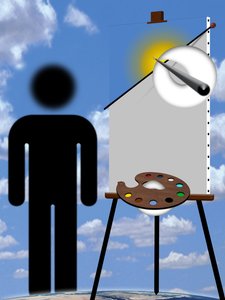 Maler und Modell (III) von Alexander Eibach