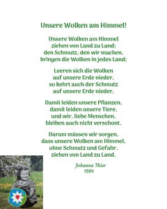 Unsere Wolken am Himmel - Version 2 von Johanna Thier