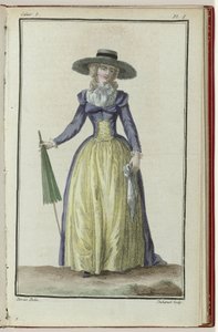 Cabinet des Modes ou les Modes Nouvelles, 1. März 1786, 8. Heft, Tafel I