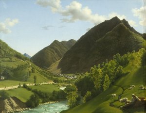Ein Tal in den Pyrenäen von A.L.R.M. Duperraux