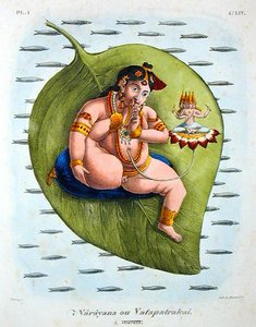 Narayana oder Vatapatrakai, graviert von de Marlet