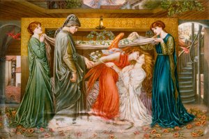 Dantes Traum zur Zeit des Todes von Beatrice, ca. 1900 von A. Corsi Lalli