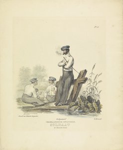 Soldat in Kasernentracht, 1820-1825 von A. Courtois