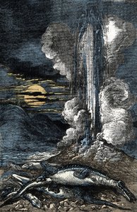 Ausbruch von venösen Thermalquellen in der Trias-Zeit von A. Demarle