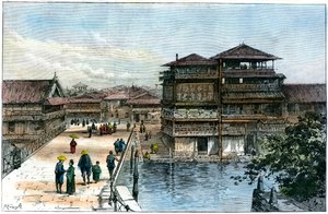 Yebisu Bashi, Osaka, Japan, 1891