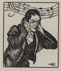 Illustration für Die Essays von Elia von Charles Lamb (Lithographie) von A. Garth Jones