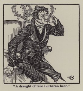 Illustration für The Essays of Elia von Charles Lamb (Lithografie) von A. Garth Jones