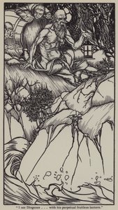 Illustration für The Essays of Elia von Charles Lamb (Lithografie) von A. Garth Jones