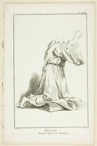 Entwurf: Draperie auf einem Modell arrangiert, aus Encyclopédie von A. J. Defehrt
