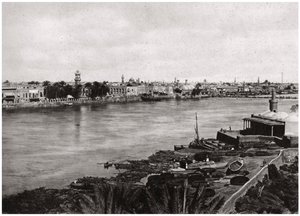 Modernes Bagdad, die Stadt der Kalifen, Irak, 1925