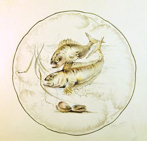 Wedgwood-Design für einen Teller, ca. 1880