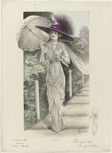 La Femme chic, Supplement, ca. 1912, Nr. 18, Pl. 184: Von fünf bis sieben