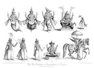 Die zehn Avatare oder Inkarnationen von Vishnu von A. Thom