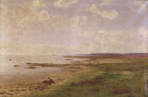 Teil der Ostküste Jütlands. Ruhiger Sommertag