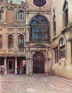 Hof bei Scuola Di S Giovanni Evangelista von A. Trevor Haddon
