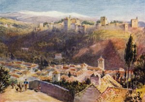 Granada, Gesamtansicht der Alhambra