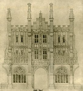 Architektonische Zeichnung: Ostfront, 1833-1834, 1906