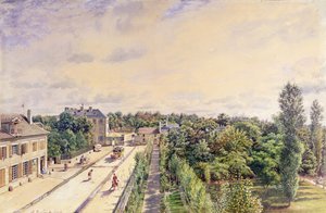 Das Gästehaus in Sèvres, um 1840 von A. de Lareuziere