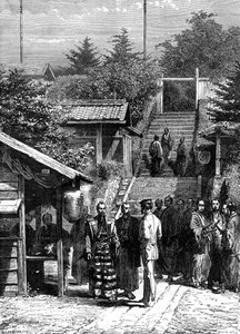 Wachen der Schweizer Gesandtschaft, Yedo Tokio, 19. Jahrhundert