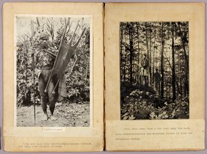 Kalinga-Krieger und nordamerikanische Indianer, Studienmappe für das Buch Concealing Coloration in the Animal Kingdom
