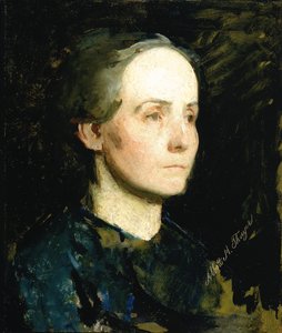 Porträt einer Frau Miss Gertrude Bloede, ca. 1881 von Abbott Handerson Thayer