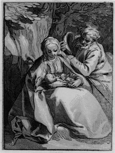 Die Heilige Familie von Abraham Bloemaert