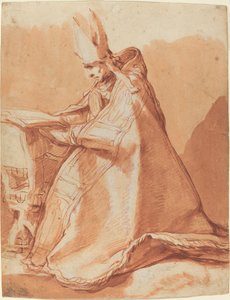 Sitzender Bischof von Abraham Bloemaert
