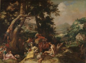 Die Predigt von Johannes dem Täufer von Abraham Bloemaert