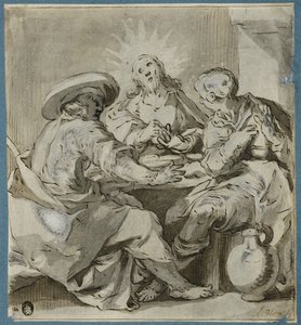 Das Abendmahl in Emmaus von Abraham Bloemaert