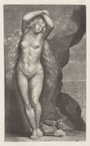 Andromeda an den Felsen gekettet von Abraham Bloteling