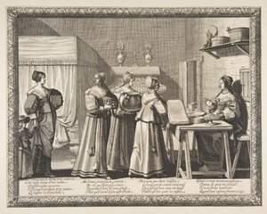 Geschenke an die Braut, ca. 1633 von Abraham Bosse