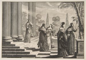Die törichten Jungfrauen abgelehnt von Abraham Bosse