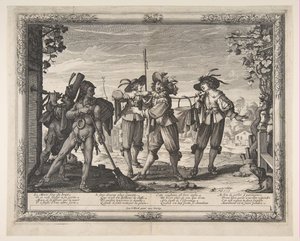 Der Hotpot wird den Frischvermählten gebracht, oder Der Krach, ca. 1633
