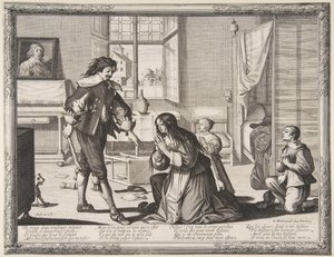 Der Frauenschläger, ca. 1633 von Abraham Bosse