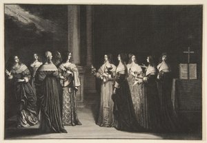 Die klugen Jungfrauen verweigern den törichten Jungfrauen Öl von Abraham Bosse
