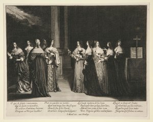 Die klugen und törichten Jungfrauen von Abraham Bosse