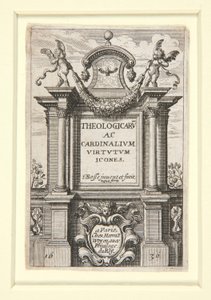 Titelseite von Theologicarum ac Cardinalium Virtutum Icones von Abraham Bosse