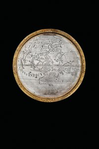 Zwei außergewöhnliche Erd- und Himmelsgloben, getragen von Herkules und Atlas von Abraham Drentwett