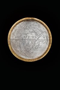 Zwei außergewöhnliche terrestrische und himmlische Globen, getragen von Herkules und Atlas, Augsburg, 1697-99 von Abraham Drentwett