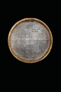 Zwei außergewöhnliche terrestrische und himmlische Globen, getragen von Herkules und Atlas, Augsburg, 1697-99 von Abraham Drentwett