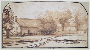 Landschaft mit einem Bauernhaus, 1640er