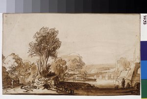 Der Eingang eines Schlosses in Holland von Abraham Furnerius
