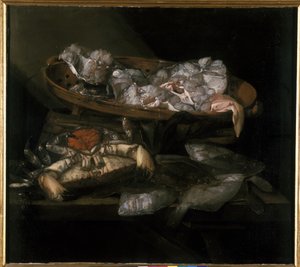 Stillleben mit Plattfisch und Krabbe von Abraham Hendricksz van Beyeren
