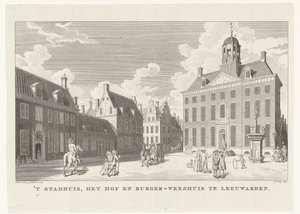 Rathaus in Leeuwarden von Abraham Jacobsz. Hulk
