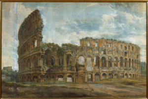 Außenansicht des Kolosseums in Rom von Abraham Louis Rodolphe Ducros