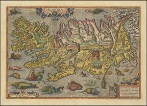 Karte von Island, 1591